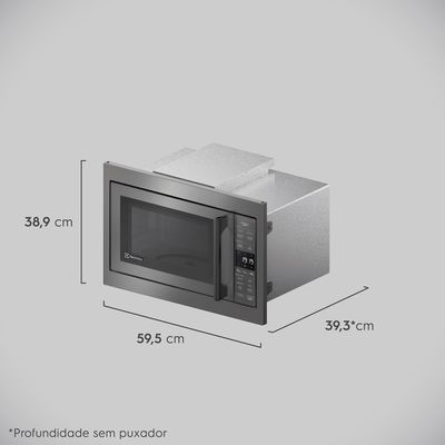Forno Micro-ondas de Embutir Electrolux 34L